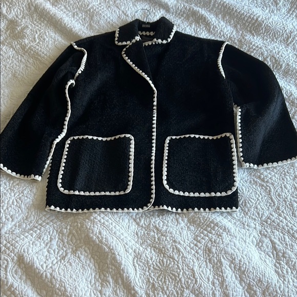 Endless Rose Sweaters - Endless Rose Stitched Throw Cardigan